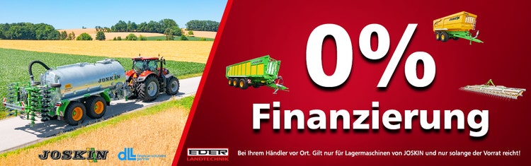 Banner für die 0% Finanzierung von JOSKIN